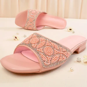 Crystal & Multicolored Accent Embellished | Pink